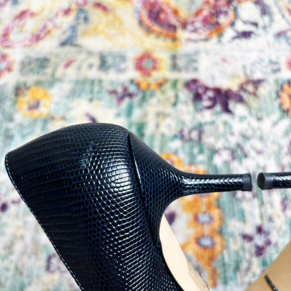 Dolce Gabbana Bellucci Embossed Kitten Heels - Picture 7 of 9